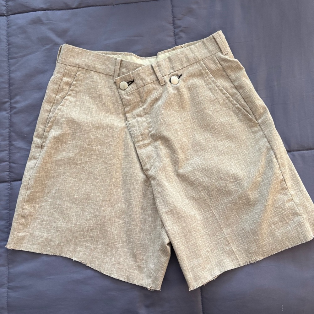 Urban Outfitters crossover button dress menswear shorts